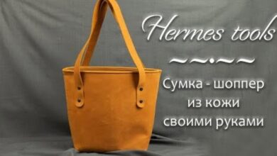 Photo of Яркая кожаная сумка-шоппер